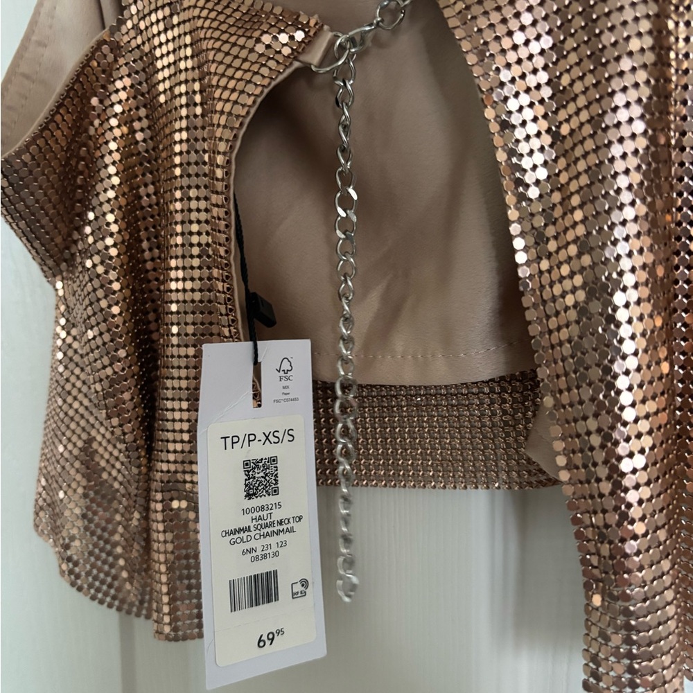 Dynamite Chainmail Crop Top - Picture 4 of 4